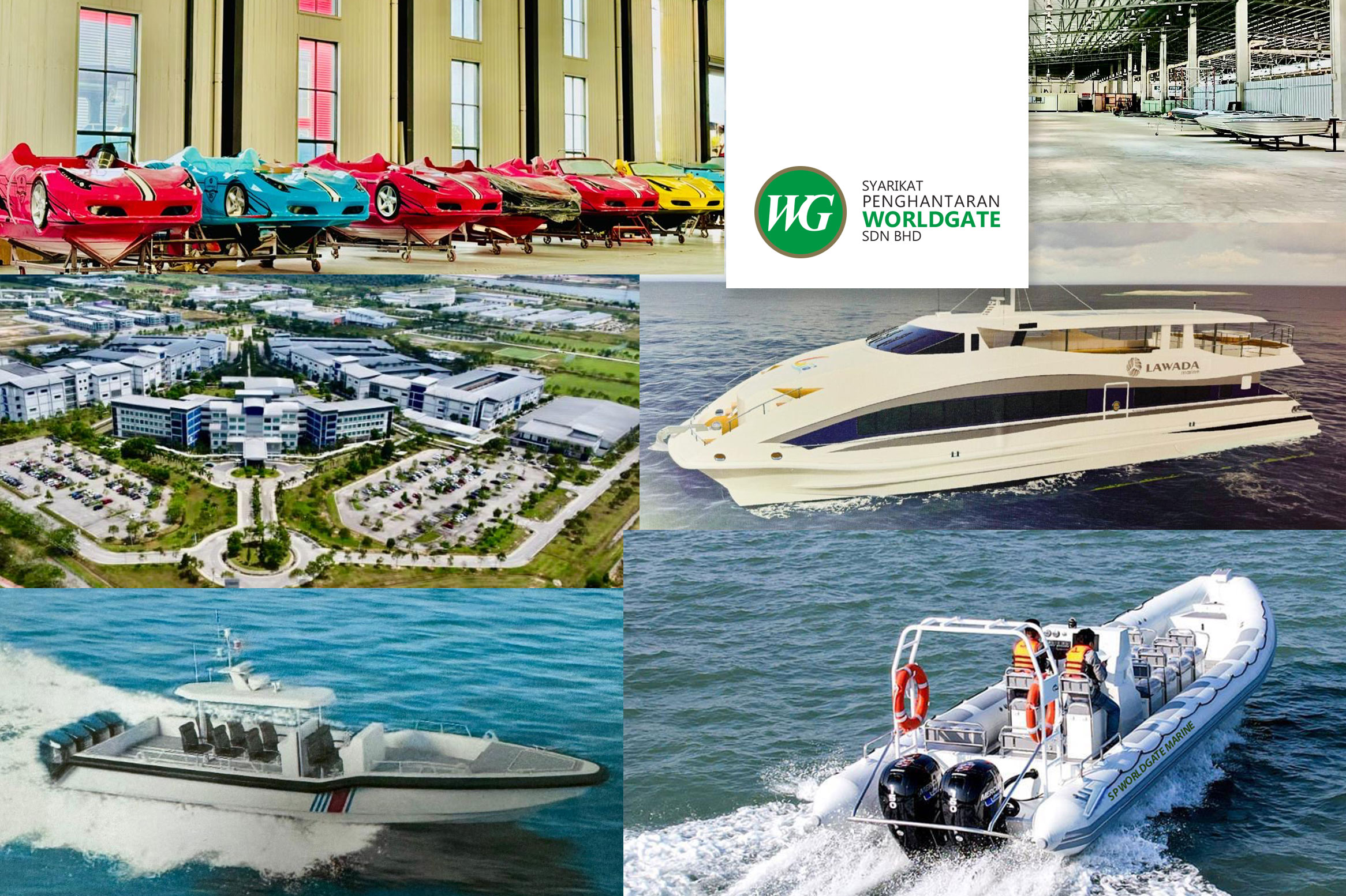 Shipbuilding and boat maintenance work in progress